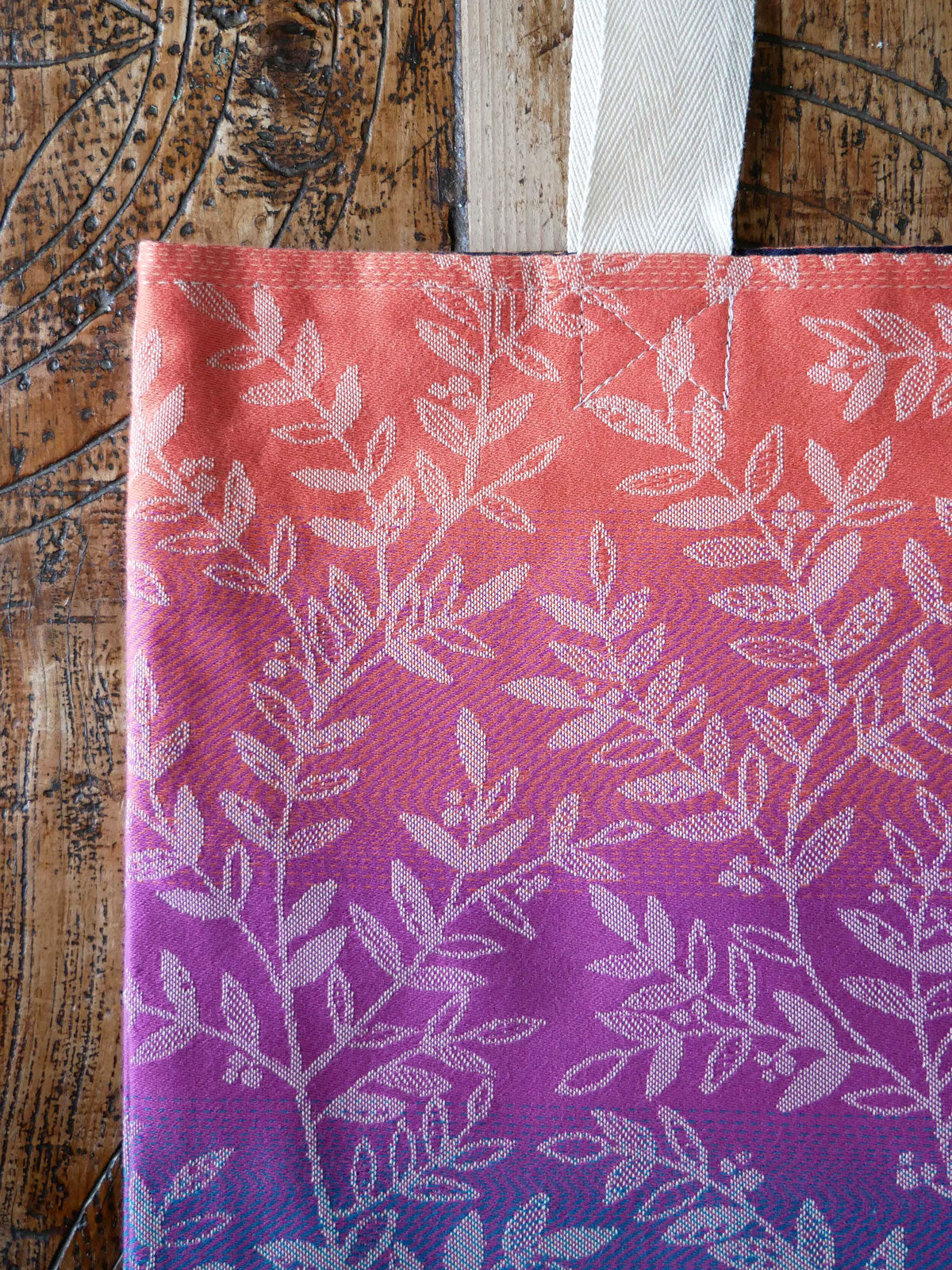 Willow Esprit mit Ice Baumwoll-Jacquard-Tragetasche