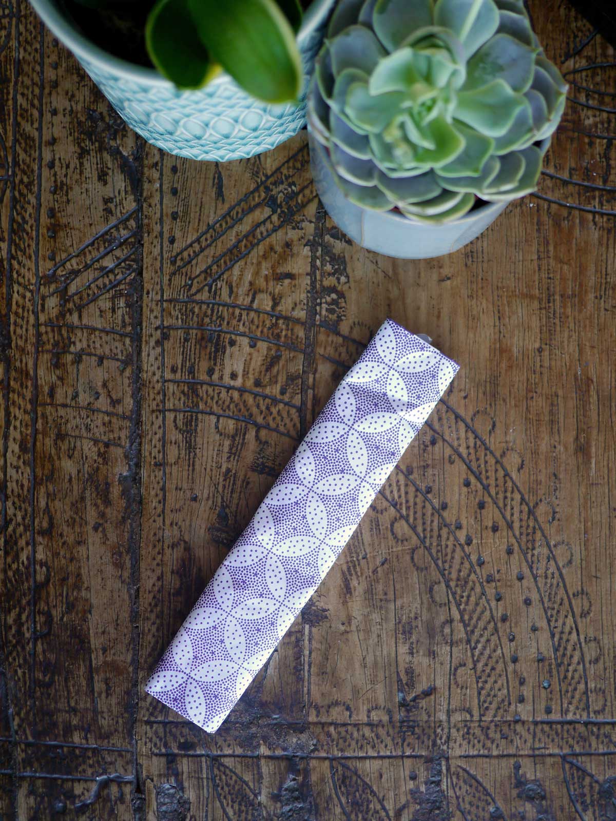 Sternennacht-Schlüsselanhänger aus Jacquard mit Goldstaub
