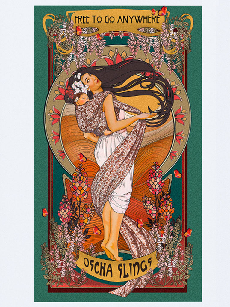 Jugendstil-Druck: Frei, überall hin zu gehen