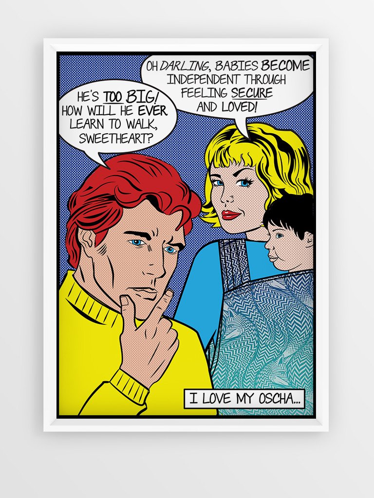 Pop-Art-Druck: Brad & Sue