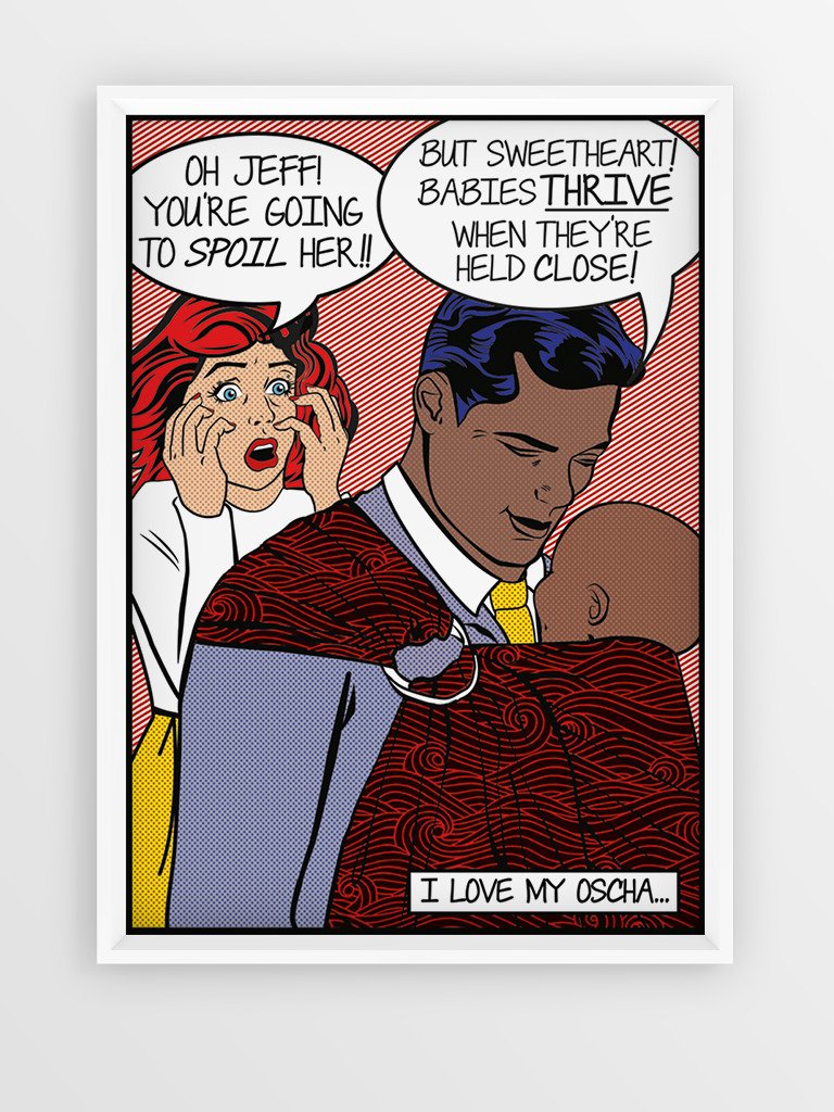 Pop-Art-Druck: Jeff & Barb