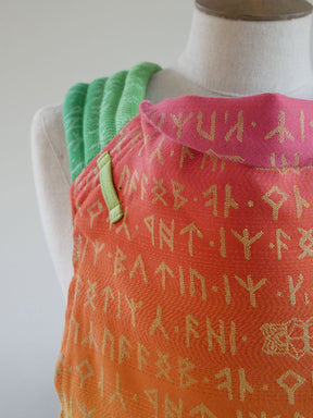 Moria Citrus Cairis Baby Carrier on mannequin