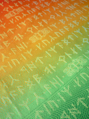 Gradient pattern with text on a colorful background