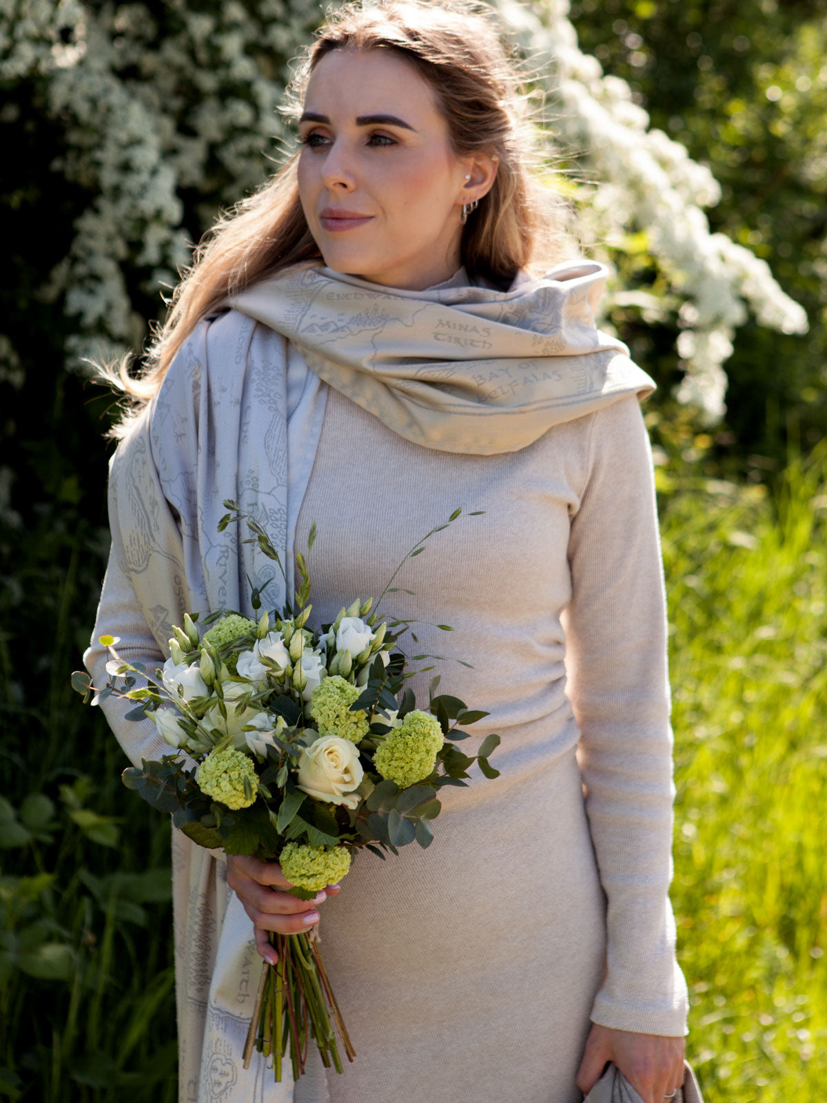 Realm of Middle-earth Silvered Shawl