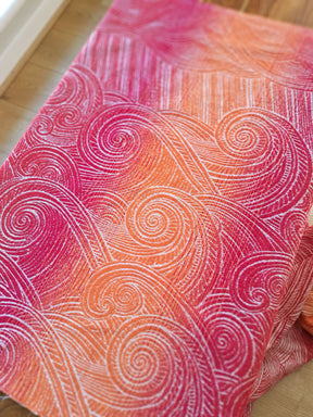 Sea Salt Ayre Baby Wrap Carrier  fabric. 